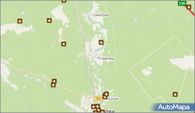 mapa Przejęsław, Przejęsław na mapie Targeo