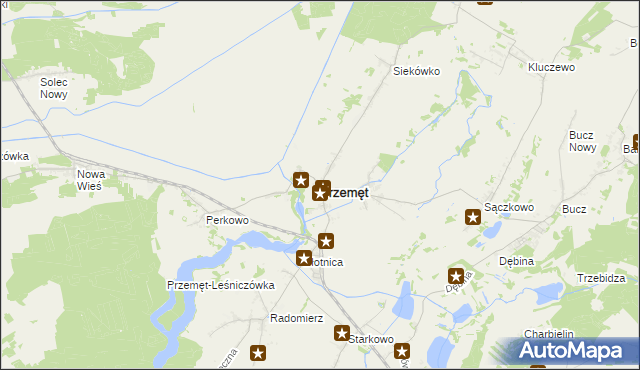mapa Przemęt, Przemęt na mapie Targeo