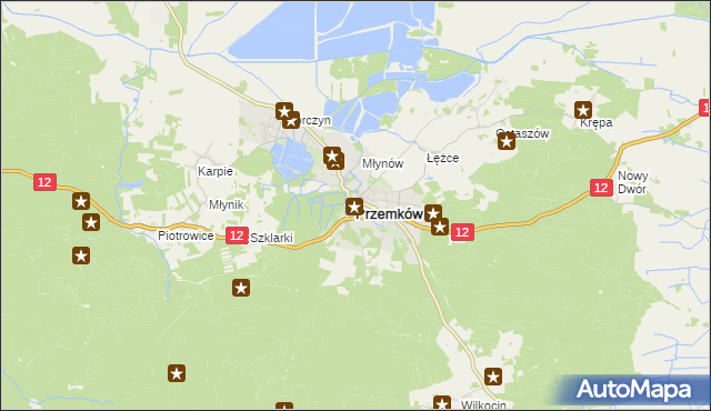 mapa Przemków, Przemków na mapie Targeo