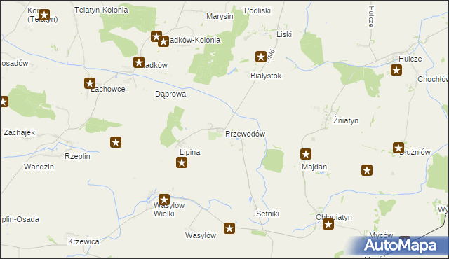 mapa Przewodów, Przewodów na mapie Targeo