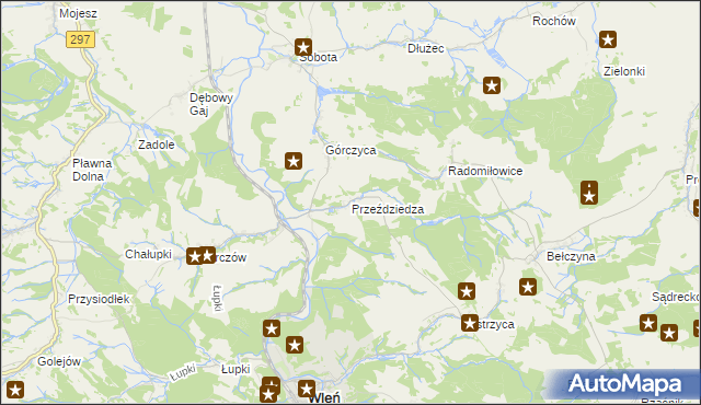 mapa Przeździedza, Przeździedza na mapie Targeo