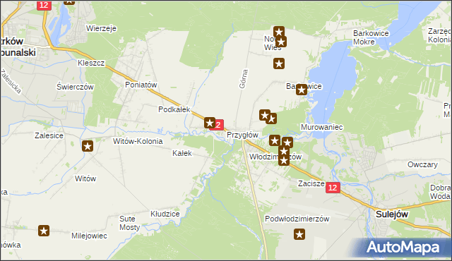 mapa Przygłów, Przygłów na mapie Targeo