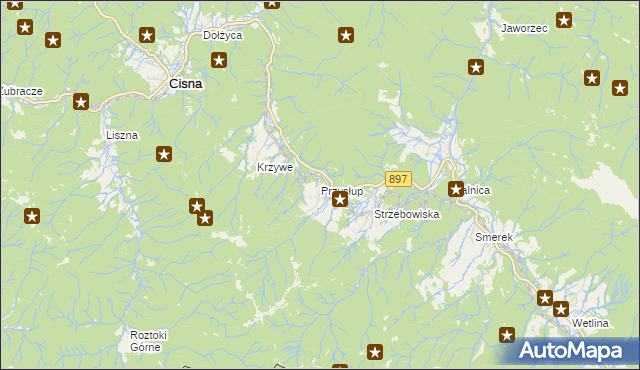 mapa Przysłup, Przysłup na mapie Targeo