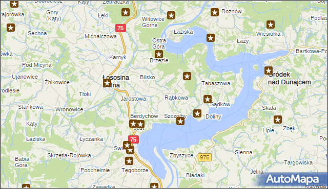 mapa Rąbkowa, Rąbkowa na mapie Targeo