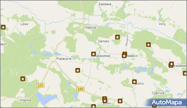 mapa Radaczewo, Radaczewo na mapie Targeo