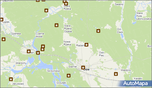 mapa Radańska, Radańska na mapie Targeo