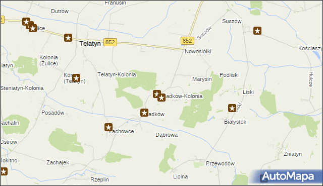 mapa Radków-Kolonia, Radków-Kolonia na mapie Targeo