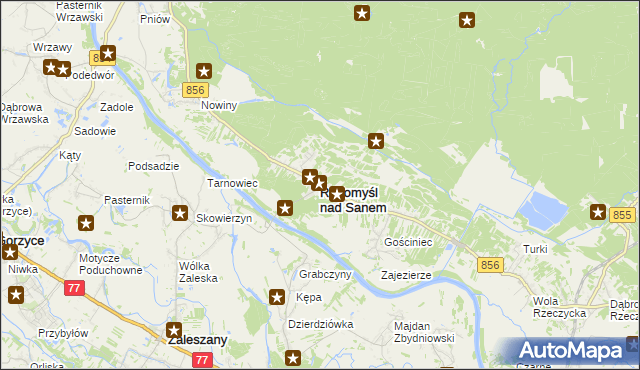 mapa Radomyśl nad Sanem, Radomyśl nad Sanem na mapie Targeo