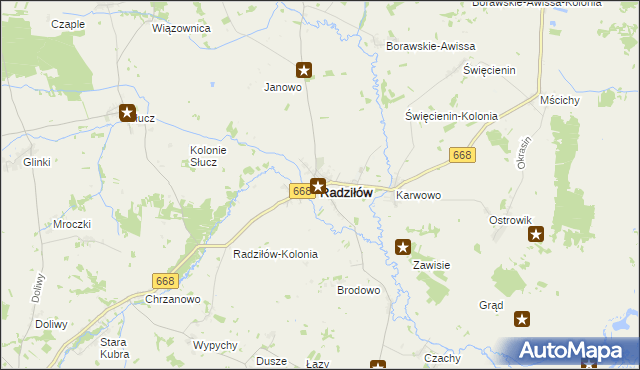 mapa Radziłów, Radziłów na mapie Targeo