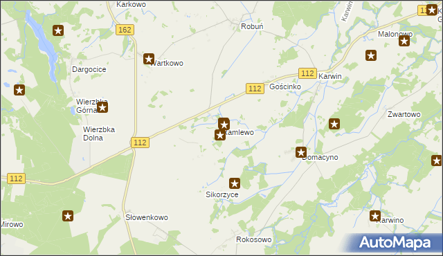 mapa Ramlewo, Ramlewo na mapie Targeo