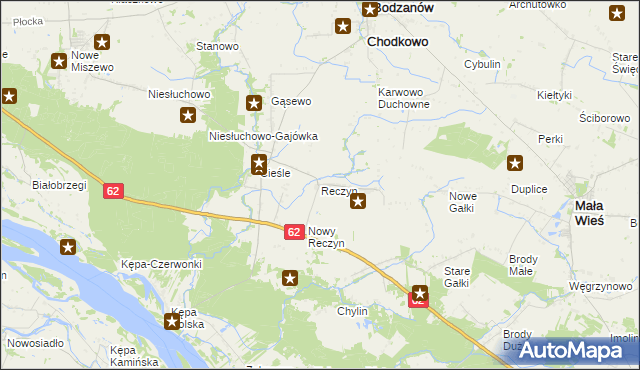 mapa Reczyn, Reczyn na mapie Targeo