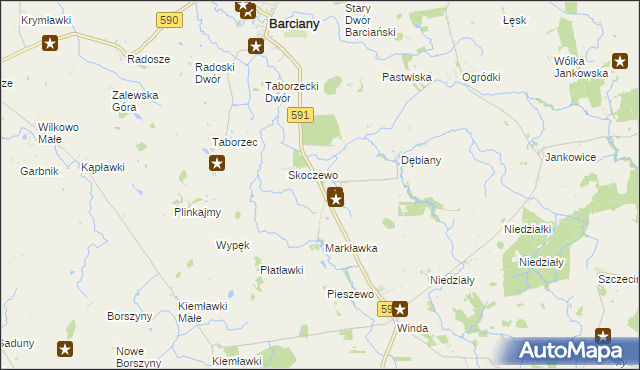 mapa Rodele, Rodele na mapie Targeo