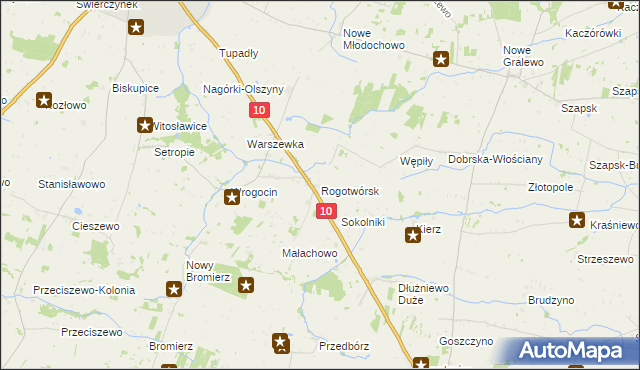 mapa Rogotwórsk, Rogotwórsk na mapie Targeo