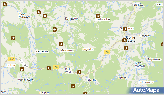 mapa Rogóżka, Rogóżka na mapie Targeo