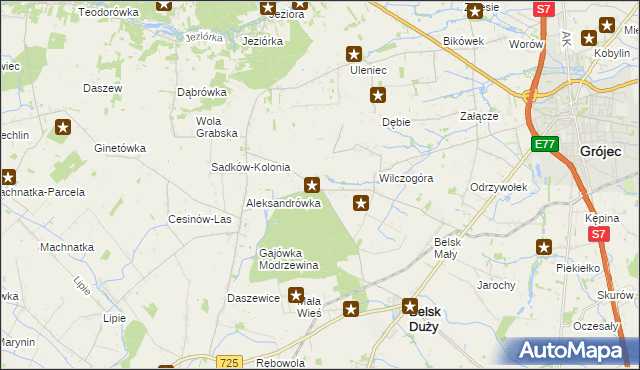 mapa Rosochów, Rosochów na mapie Targeo