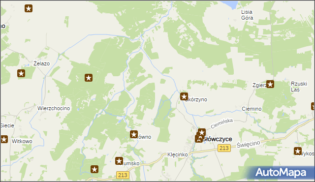 mapa Rówienko gmina Główczyce, Rówienko gmina Główczyce na mapie Targeo