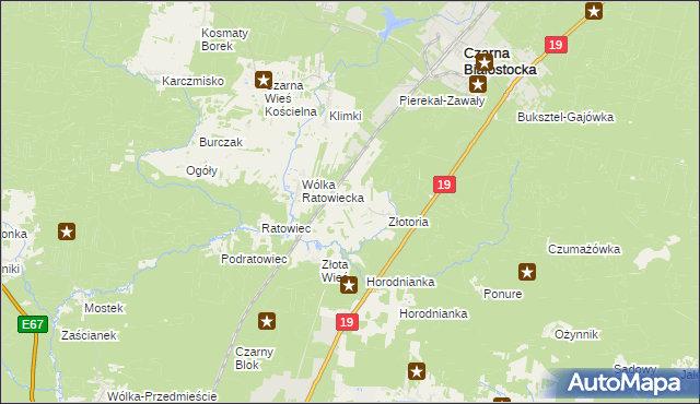 mapa Ruda Rzeczka, Ruda Rzeczka na mapie Targeo