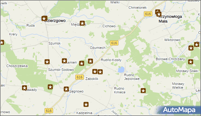 mapa Rudno-Kosiły, Rudno-Kosiły na mapie Targeo