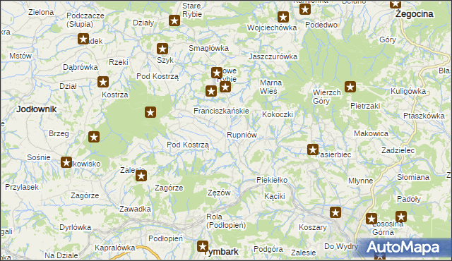 mapa Rupniów, Rupniów na mapie Targeo