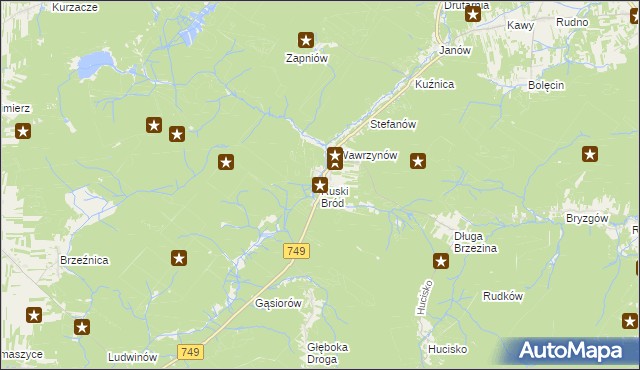 mapa Ruski Bród, Ruski Bród na mapie Targeo