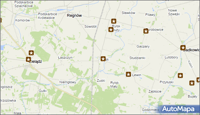 mapa Rylsk, Rylsk na mapie Targeo