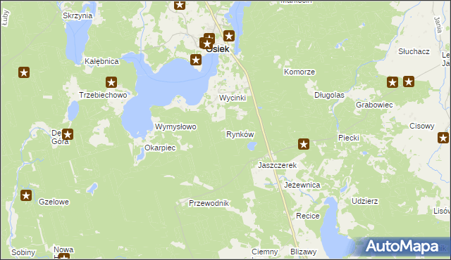 mapa Rynków, Rynków na mapie Targeo