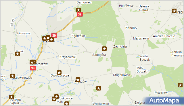 mapa Sadogóra, Sadogóra na mapie Targeo