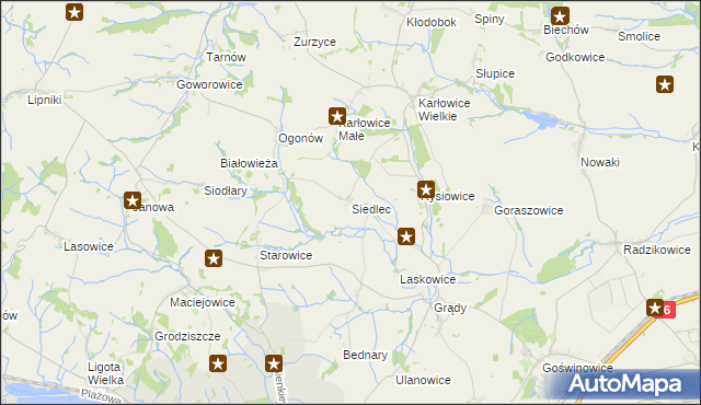 mapa Siedlec gmina Otmuchów, Siedlec gmina Otmuchów na mapie Targeo