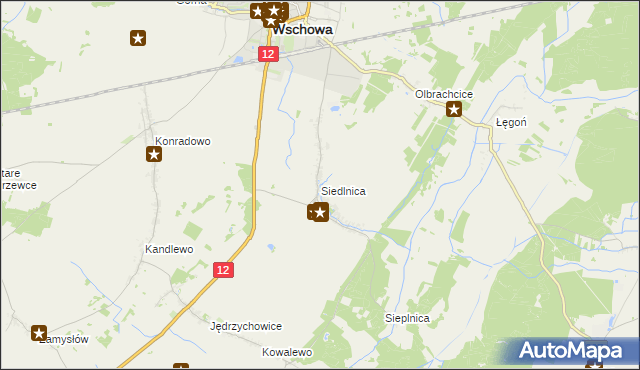 mapa Siedlnica, Siedlnica na mapie Targeo