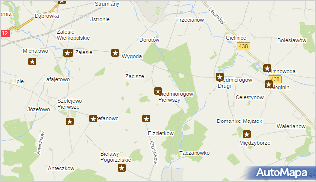 mapa Siedmiorogów Pierwszy, Siedmiorogów Pierwszy na mapie Targeo