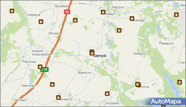 mapa Siemyśl, Siemyśl na mapie Targeo