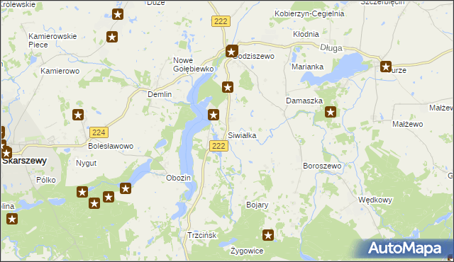 mapa Siwiałka, Siwiałka na mapie Targeo