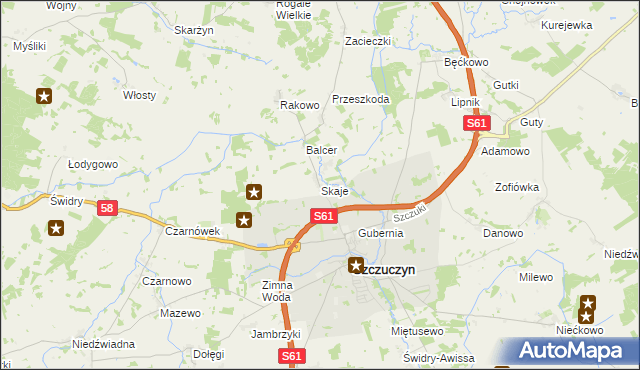 mapa Skaje, Skaje na mapie Targeo