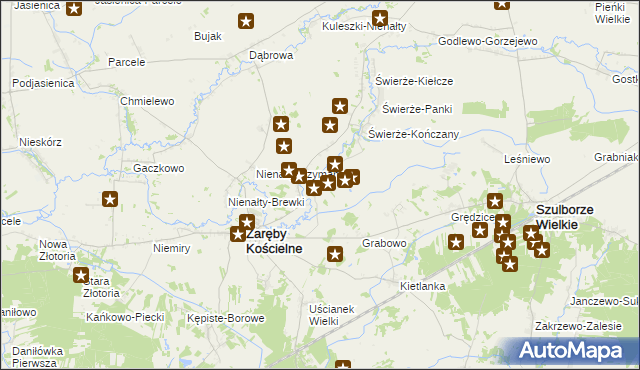 mapa Skłody Średnie, Skłody Średnie na mapie Targeo