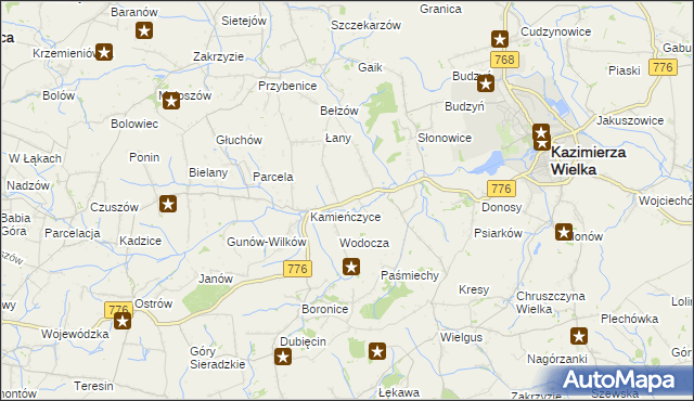 mapa Skorczów, Skorczów na mapie Targeo