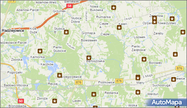 mapa Skuły, Skuły na mapie Targeo