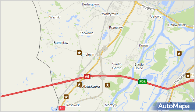 mapa Smętowice, Smętowice na mapie Targeo