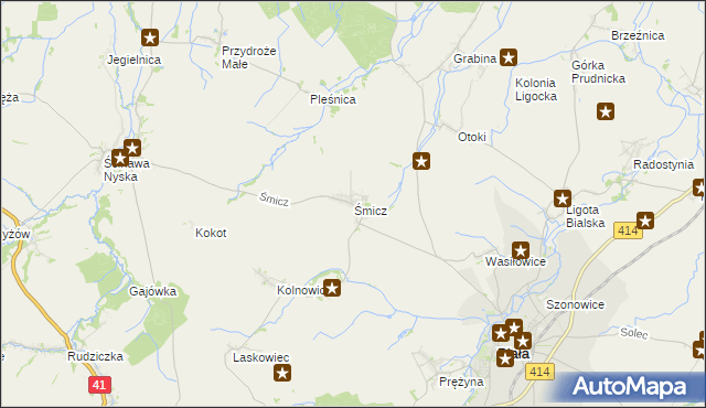 mapa Śmicz, Śmicz na mapie Targeo