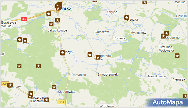 mapa Smogorzów Wielki, Smogorzów Wielki na mapie Targeo