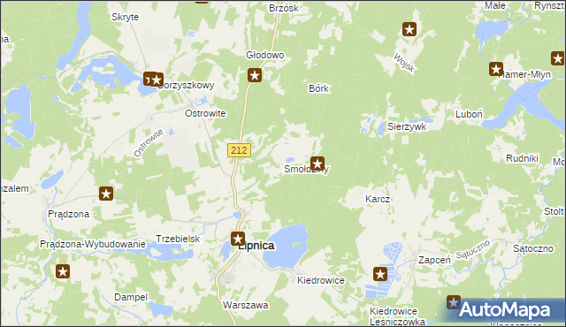 mapa Smołdziny, Smołdziny na mapie Targeo