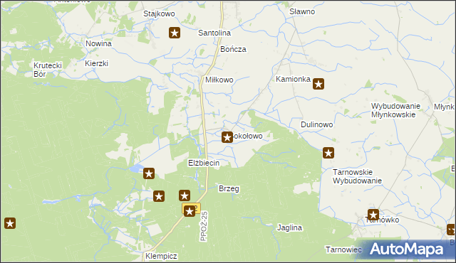 mapa Sokołowo gmina Lubasz, Sokołowo gmina Lubasz na mapie Targeo