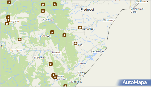 mapa Sólca, Sólca na mapie Targeo