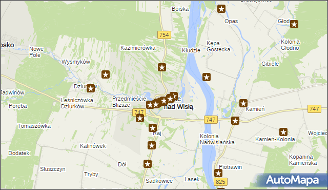 mapa Solec nad Wisłą, Solec nad Wisłą na mapie Targeo