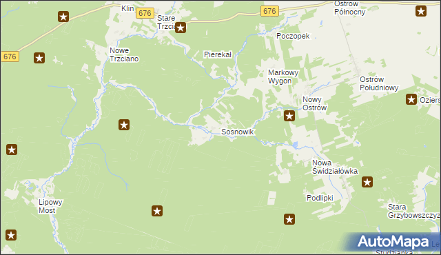 mapa Sosnowik, Sosnowik na mapie Targeo