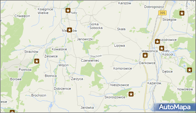 mapa Stachów, Stachów na mapie Targeo