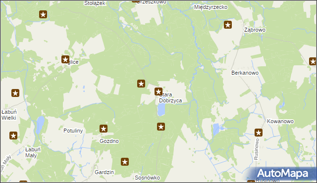 mapa Stara Dobrzyca, Stara Dobrzyca na mapie Targeo