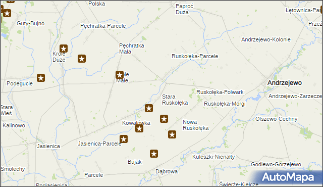 mapa Stara Ruskołęka, Stara Ruskołęka na mapie Targeo