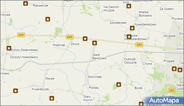 mapa Stare Berezowo, Stare Berezowo na mapie Targeo