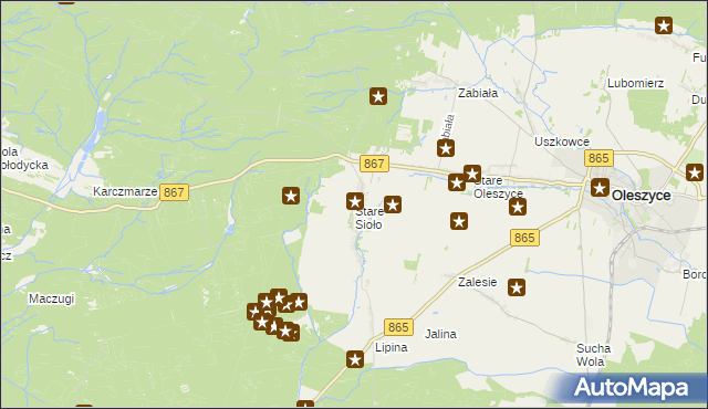 mapa Stare Sioło, Stare Sioło na mapie Targeo