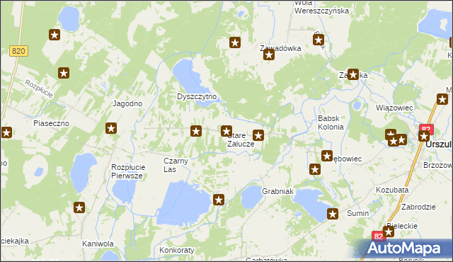 mapa Stare Załucze, Stare Załucze na mapie Targeo